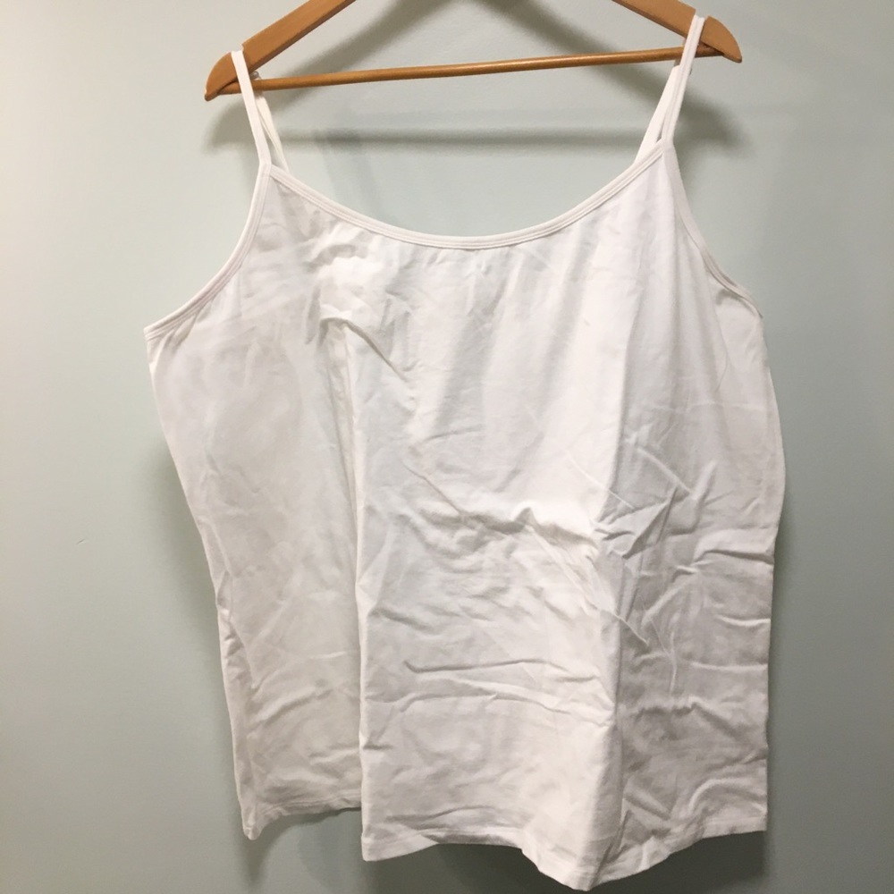 LANE BRYANT white camisole adjustable stra…